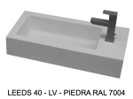Lave-mains, sur mesure : L 50 à 80 x P 35 à 51 cm, finition lisse mate, 10 couleurs au choix, Anti bactérien, résine Akrytan® teinté dans la masse, Livraison Offerte.
